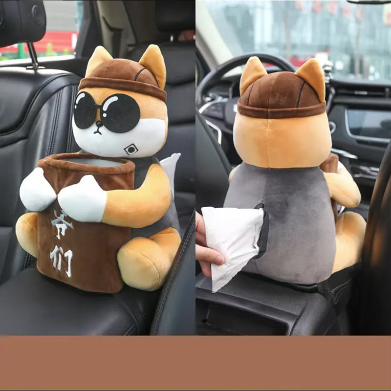 2-in-1 Animated Storage Box for Car Armrest