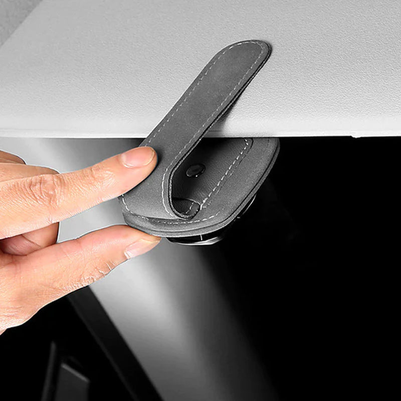 Multifunktionellt glasögonfäste i mocka med din bils logotyp