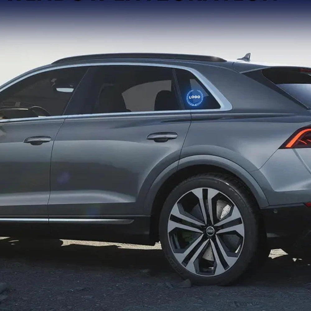 Logo auto a LED ricaricabile - Effetto luce al neon