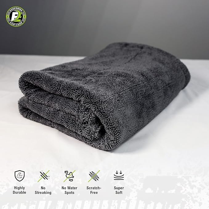 Mega drying towel - No wringing, no second passes